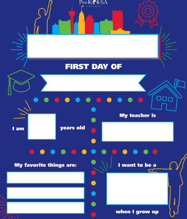 a colorful name tag sheet with blanks