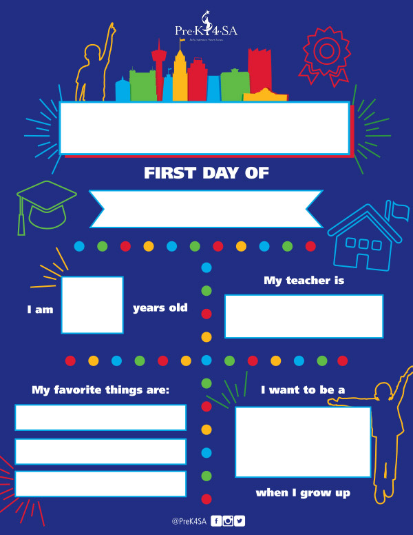 a colorful name tag sheet with blanks