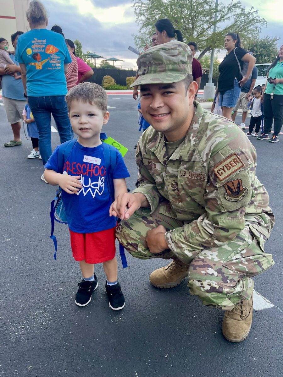 Air Force Personnel with Pre-K 4 SA Child