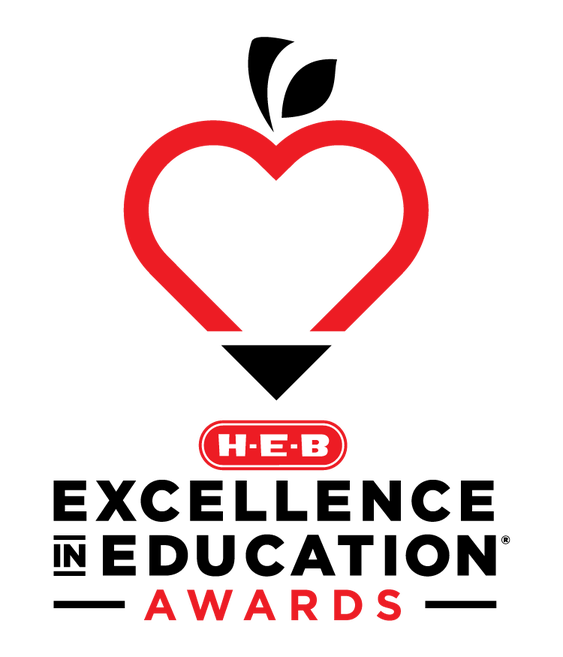 H-E-B Awards logo with a red heart and text for Pre-K 4 SA program.