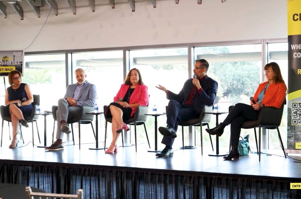 Panel discussion on early childhood education and access in San Antonio.