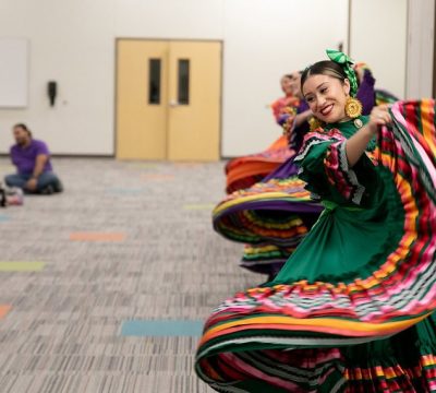 Folklorico dancers at pre-k 4 sa
